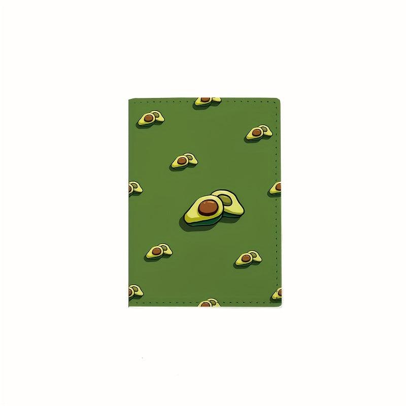 Avocado Printed Passport Bag Travel Holder Protector Cover