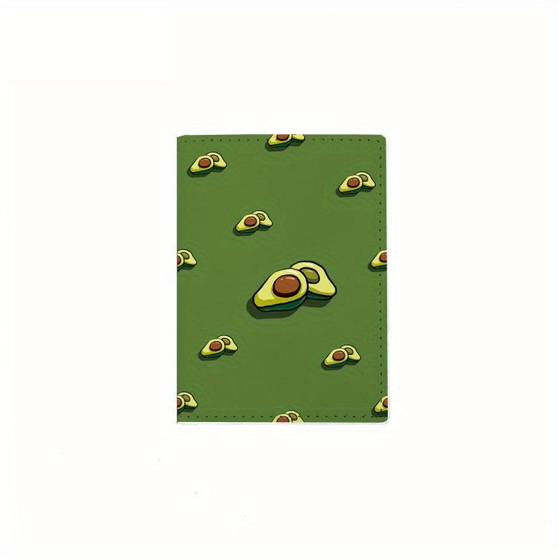 Avocado Printed Passport Bag Travel Holder Protector Cover