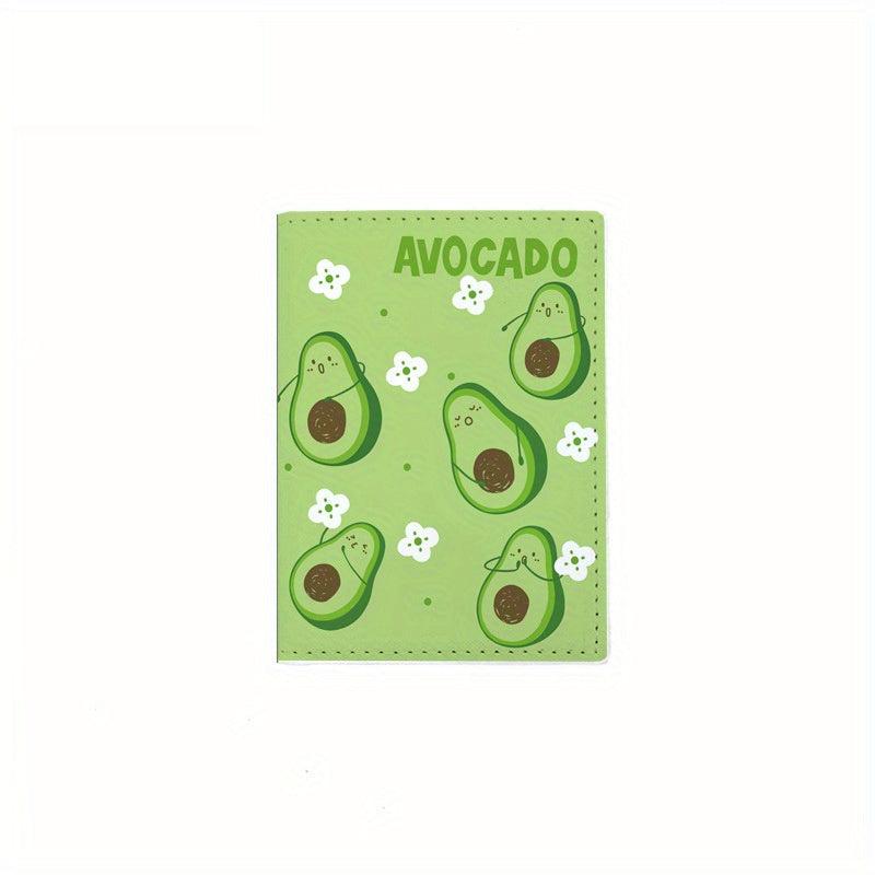 Avocado Printed Passport Bag Travel Holder Protector Cover