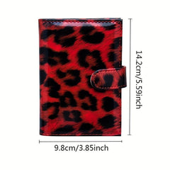 Leopard Pattern Passport Holder ID Wallet