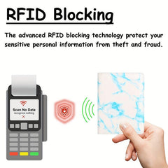 Men's Leather Wallet RFID Blocking Anti Theft Coin Purse
