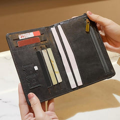 High RFID Blocking Passport Cover Card Holder PU Leather Travel Wallet