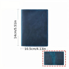 Cowhide Passport Holder ID Bag - Functional Card Holder