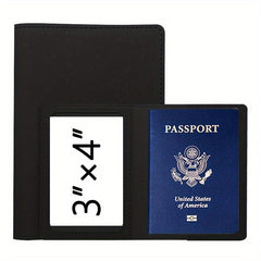 Solid Passport Case Travel Card Bag Ticket Holder Passport Holder
