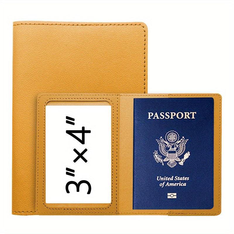 Solid Passport Case Travel Card Bag Ticket Holder Passport Holder