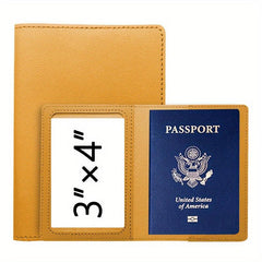Solid Passport Case Travel Card Bag Ticket Holder Passport Holder