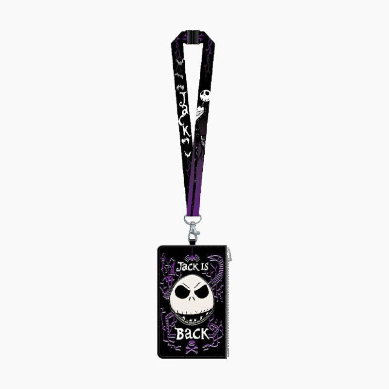 Ghost Skull Lanyard & Passport Holder ID Coin Pouch