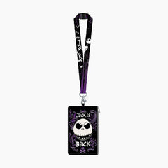 Ghost Skull Lanyard & Passport Holder ID Coin Pouch