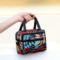 Vintage Pattern Square Zipper Satchel Bag