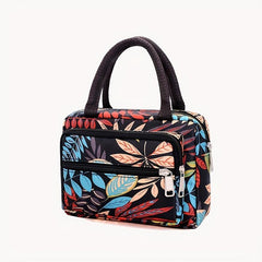 Vintage Pattern Square Zipper Satchel Bag