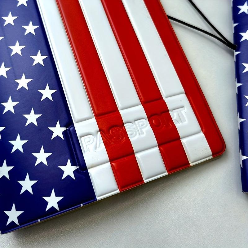 Flag Passport Holder Travel Document Card Holder