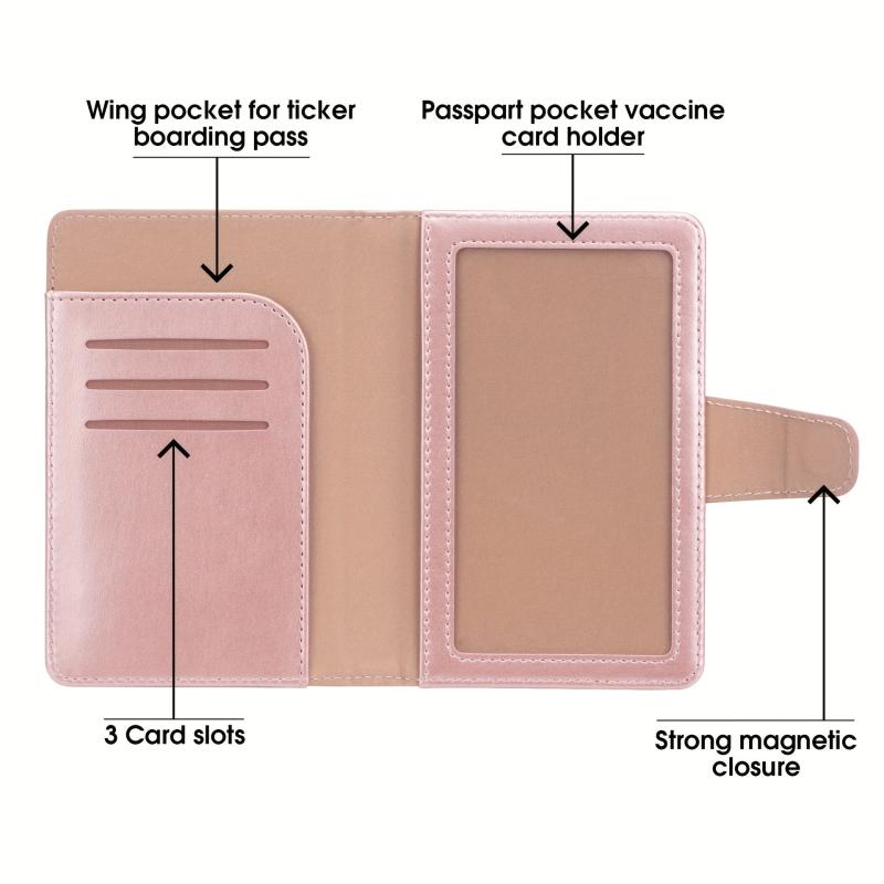 Leather Passport Holder and Luggage Tag Set