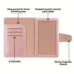 Leather Passport Holder and Luggage Tag Set