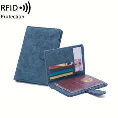 RFID Anti theft Passport Clip Travel Document Bag