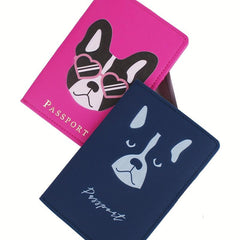 Cartoon Puppy Passport Holder Set