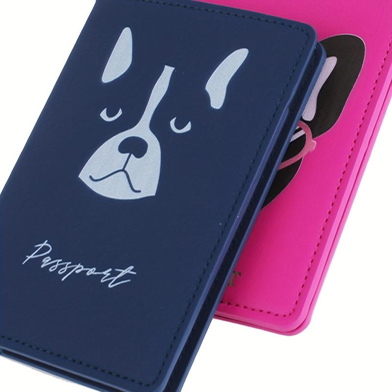 Cartoon Puppy Passport Holder Set