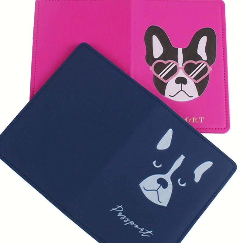 Cartoon Puppy Passport Holder Set