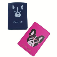 Cartoon Puppy Passport Holder Set