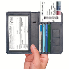 RFID Blocking Passport Case PU Leather Travel Holder