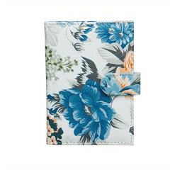 Floral PU Leather Passport Holder - Multifunctional Document Bag