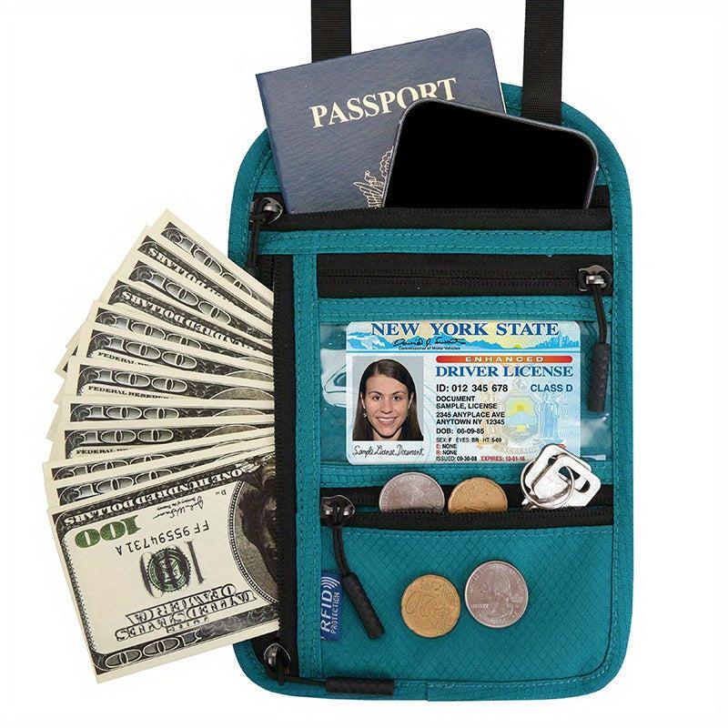 Multifunctional Halter Mobile Phone Passport Bag Travel Crossbody Bag