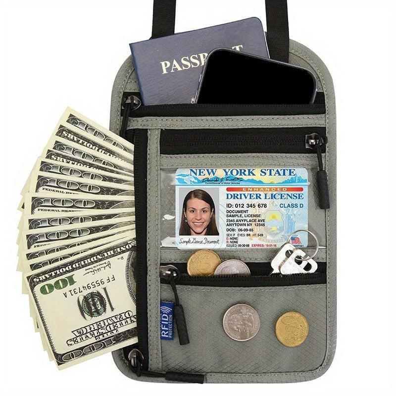 Multifunctional Halter Mobile Phone Passport Bag Travel Crossbody Bag