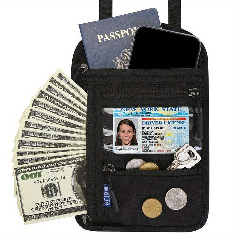 Multifunctional Halter Mobile Phone Passport Bag Travel Crossbody Bag