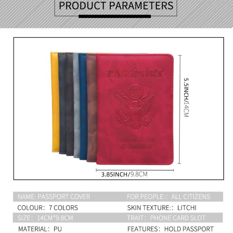 PU Leather Passport Holder Travel Passport Holder Travel Accessories