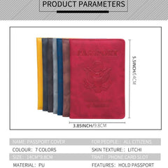 PU Leather Passport Holder Travel Passport Holder Travel Accessories