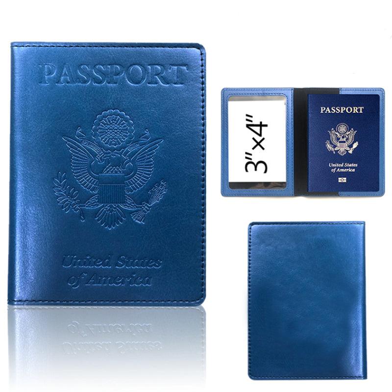 PU Leather Document Passport Holder Travel Ticket Protective Cover Bag