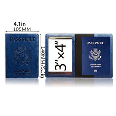 PU Leather Document Passport Holder Travel Ticket Protective Cover Bag