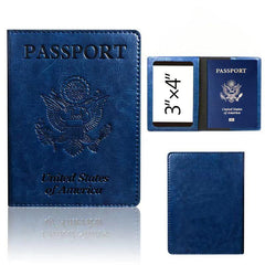 PU Leather Document Passport Holder Travel Ticket Protective Cover Bag