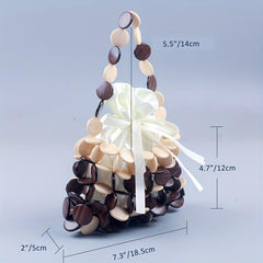 Mini Acrylic Chip Handbag Portable Woven Bag Lightweight Tote Bag