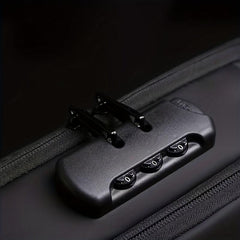 Document Bag w/ Lock 3 Layer File Water Resistant Zipper Storage Case