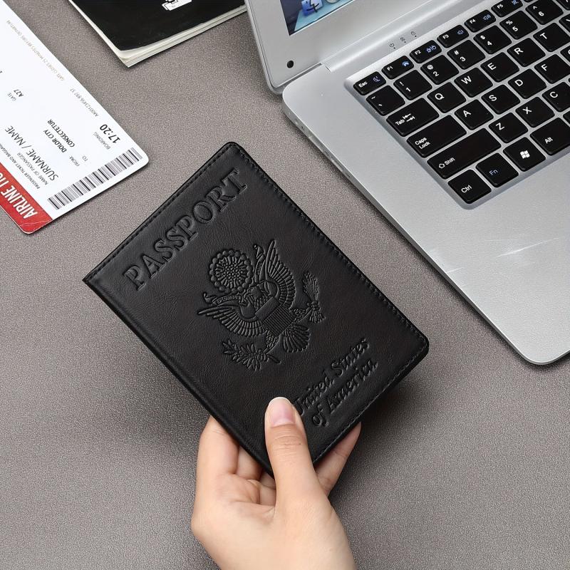 Airplane Travel Passport Case Vaccine Card Holder