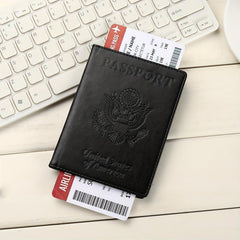 Airplane Travel Passport Case Vaccine Card Holder