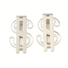 Dollar Symbol Card Holder Metal Cash Clip Portable Money Clip