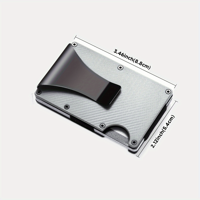 Slim Card Holder With AirTag Holder RFID Blocking Minimalist Card Holder