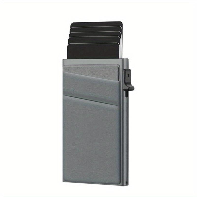 Aluminum Card Holder Pop Up RFID Blocking
