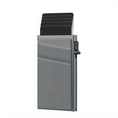 Aluminum Card Holder Pop Up RFID Blocking