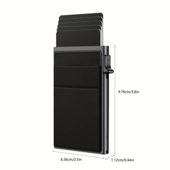 Aluminum Card Holder Pop Up RFID Blocking