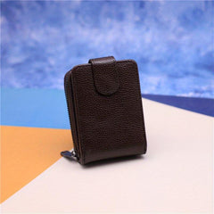 Men's PU Leather Card Holder Wallet Zipper Credit Case 9 Slots 4 Photo 2 Big