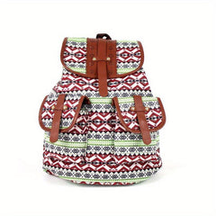 Ethnic Style Retro Canvas Backpack Outdoor Travel Backpack