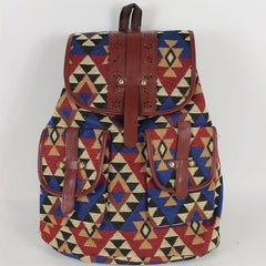 Ethnic Style Retro Canvas Backpack Outdoor Travel Backpack