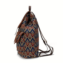 Ethnic Style Retro Canvas Backpack Outdoor Travel Backpack