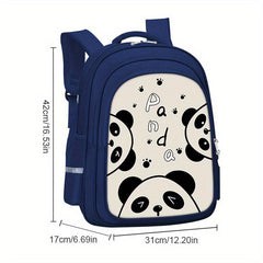 Cartoon Panda School Bag for Kids 5-12 Years Old