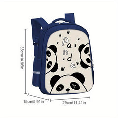 Cartoon Panda School Bag for Kids 5-12 Years Old