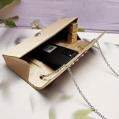 Glitter Rhinestone Clutch Wallet Evening Bag with Buckle