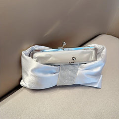 Rhinestone Glitter Bow Handbag Classic Evening Bag