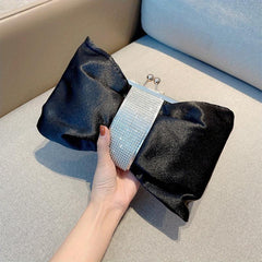 Rhinestone Glitter Bow Handbag Classic Evening Bag